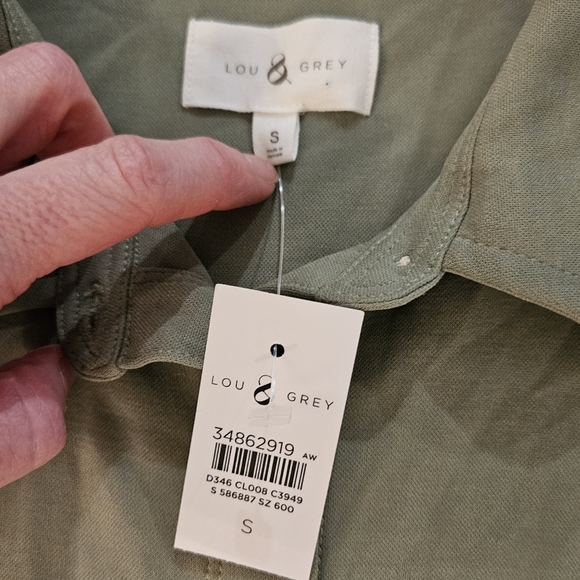 NWT Lou & Grey Green Sleeveless Romper - Size S - Picture 9 of 15